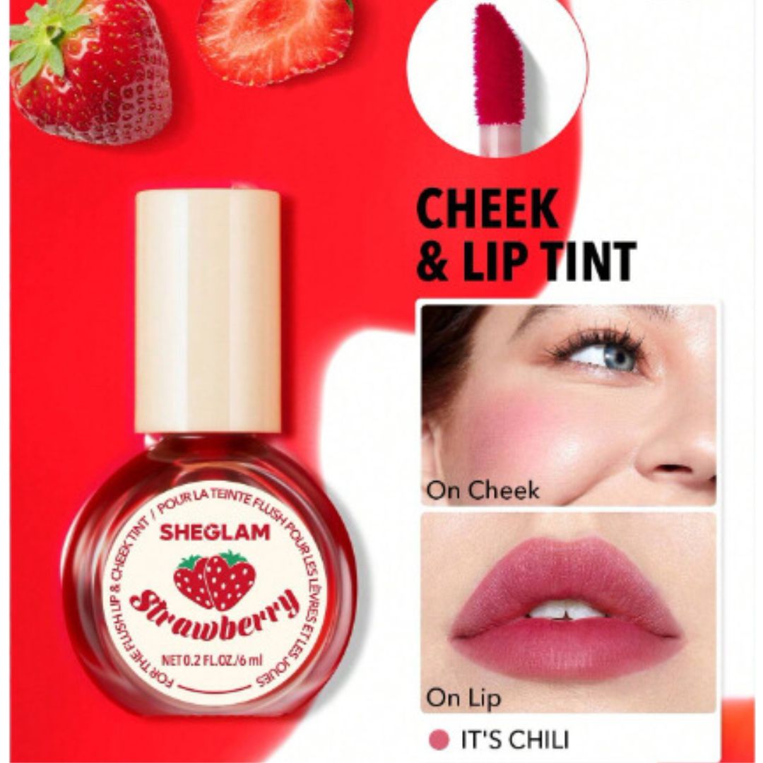 tinte para labios y mejillas -Tono fresa SHEGLAM