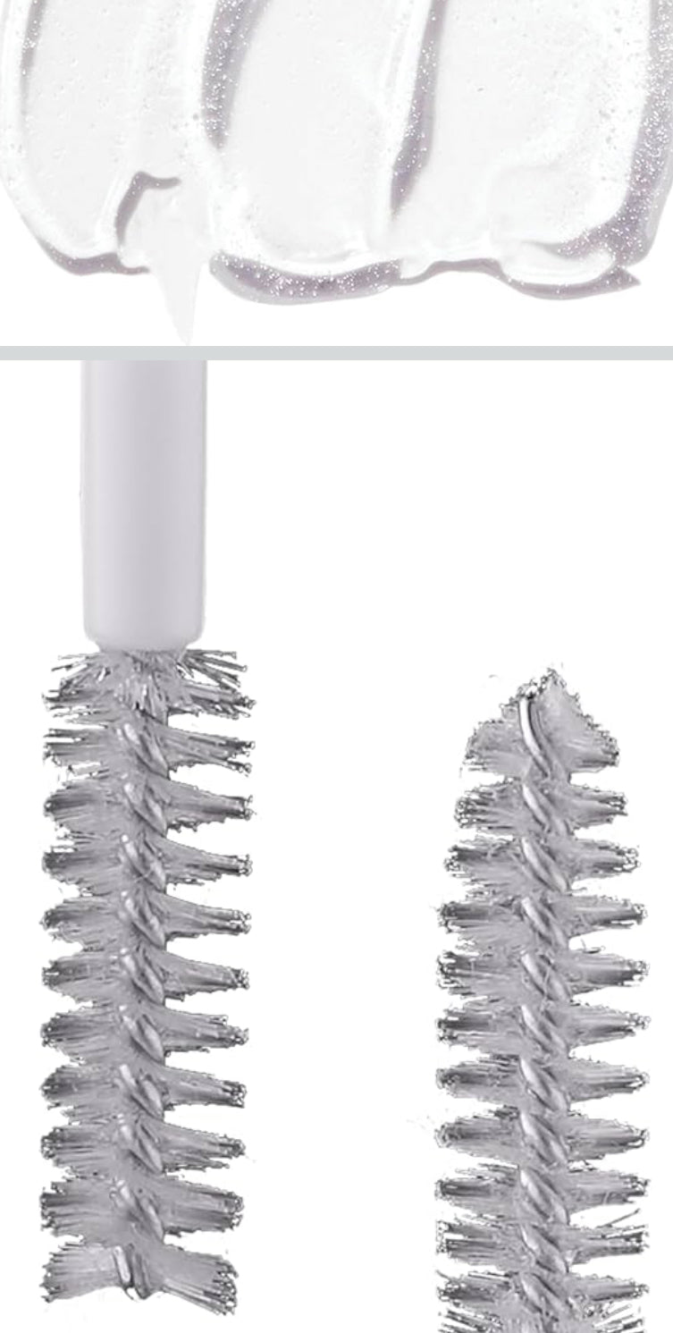 e.l.f. Gel transparente de doble cara para cejas y rímel que prepara las pestañas y las cejas en su lugar, fórmula de larga duración, vegano.