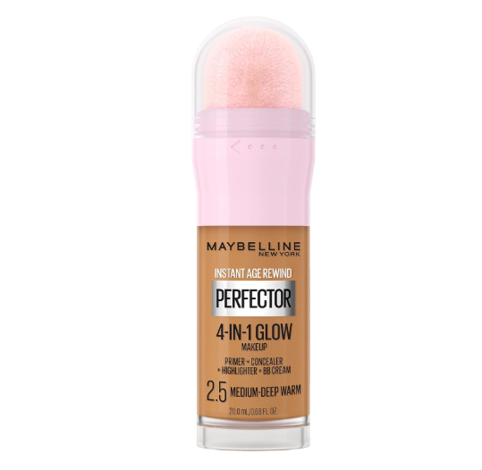 Base Instant Age Rewind 4-In-1 Glow Maybelline - TONO 2.5 MEDIUM- DEEP WARM