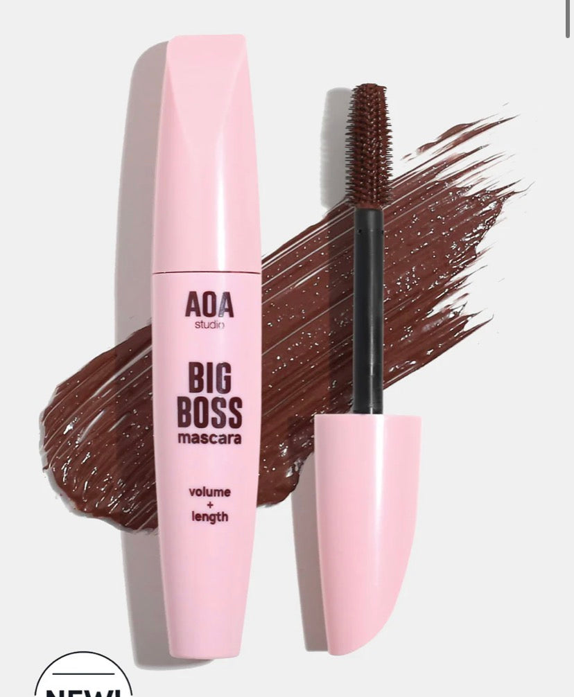MASCARA PAW PAW BIG BOSS AOA- Volumen + Alargamiento - Color marrón