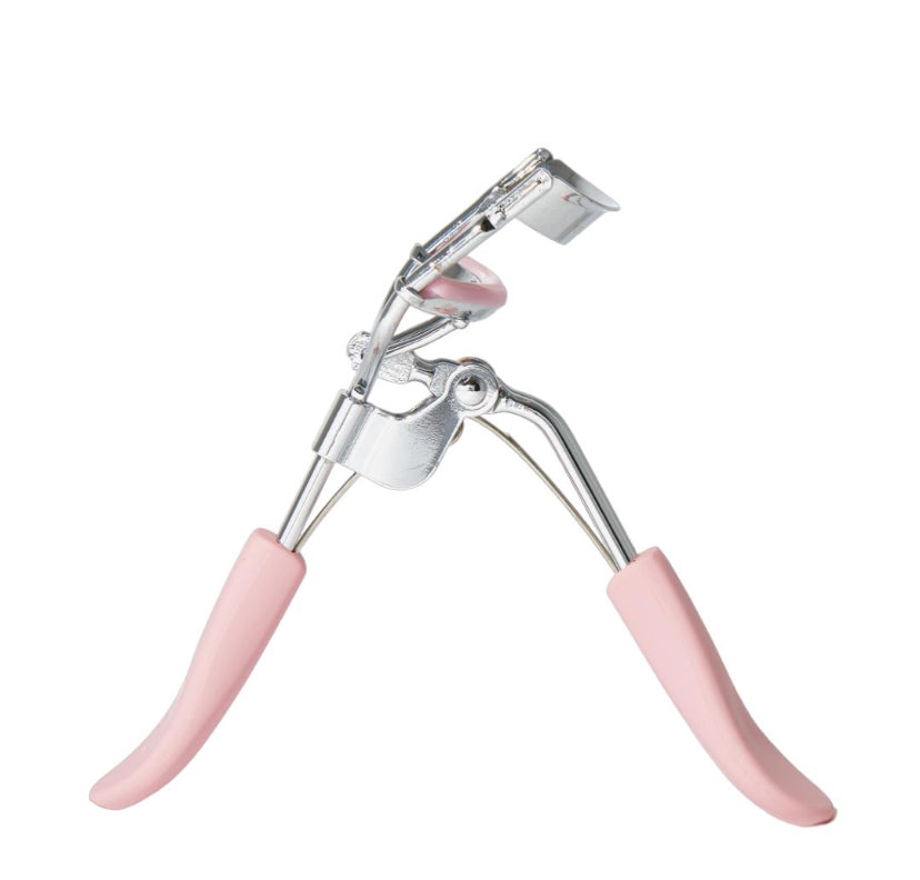 Encrespador bloom curler bloomshell- alarga tus pestañas, suave y resistente , trae 1 goma de repuesto