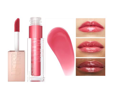 Lip Gloss Lifter Maybelline - Brillo de labios hidratante con ácido hialurónico- TONO Heat