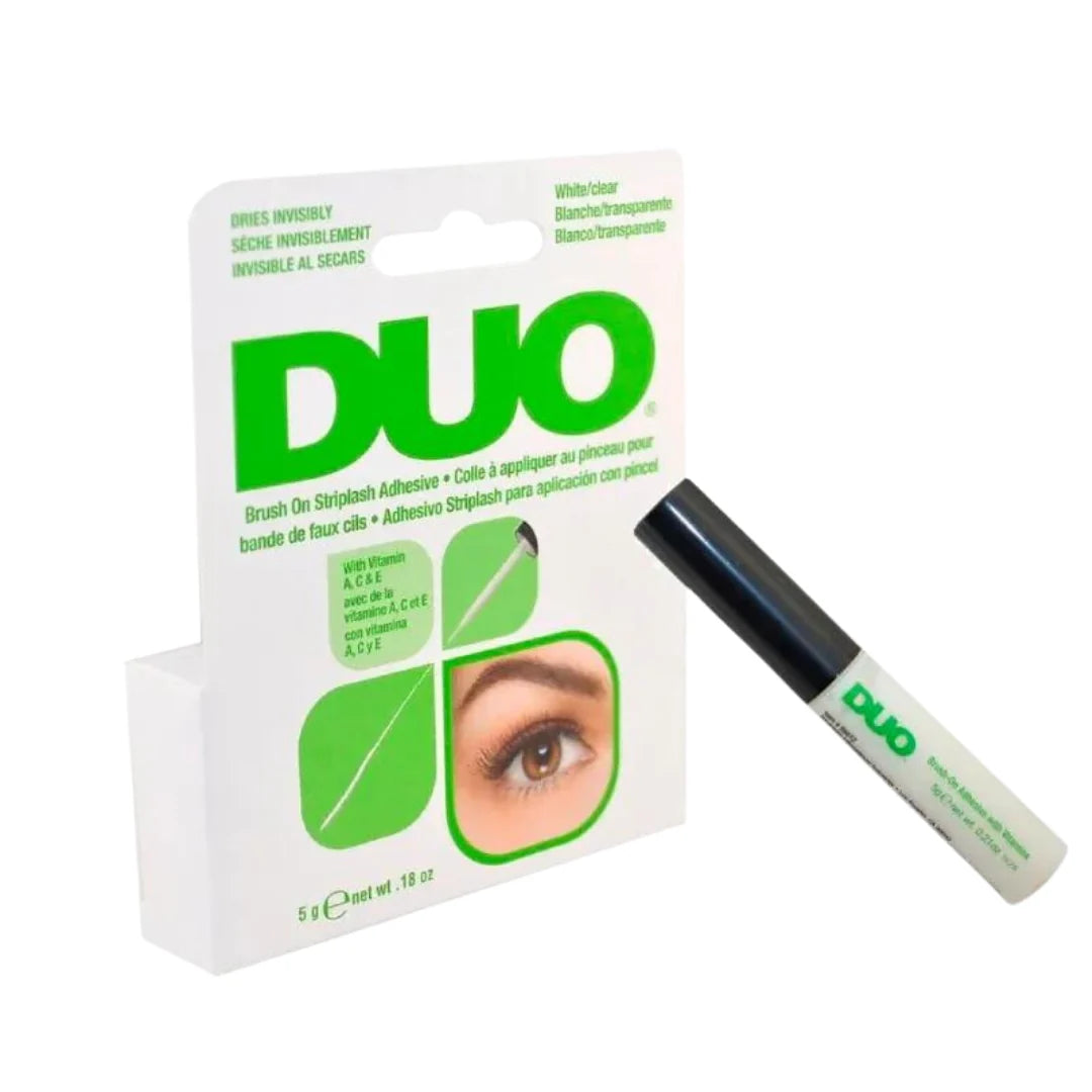 Pega de Pestaña verde Duo- es hipoalergénico y de secado rápido y transparente, indetectable, resistente al agua, mantiene las pestañas en su lugar de forma segura