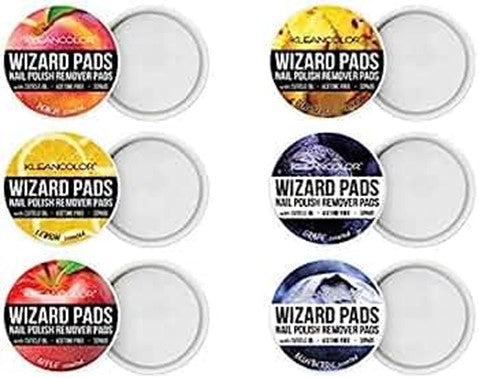 Almohadillas Removedor de Esmalte de Uñas Wizard Kleancolor