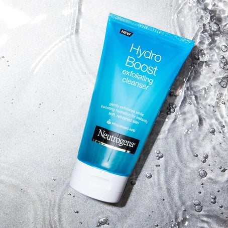 Limpiador facial diario exfoliante suave con ácido hialurónico-Neutrogena Hydro Boost