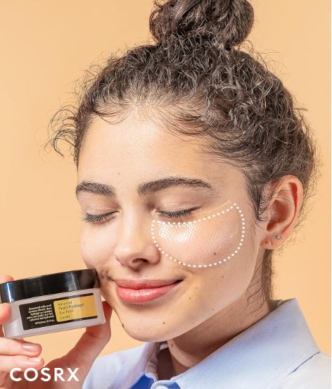COSRX- Parche de hidrogel para ojos Advanced Snail (60 parches) tratamiento hinchado debajo de los ojos, líneas finas, refresca, hidrata, sin parabenos