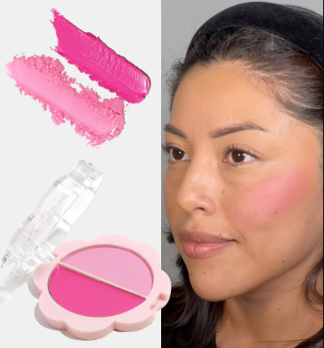 RUBOR DUO EN CREMA Y POLVO PETAL POP DE AOA - TONO Petal Pusher