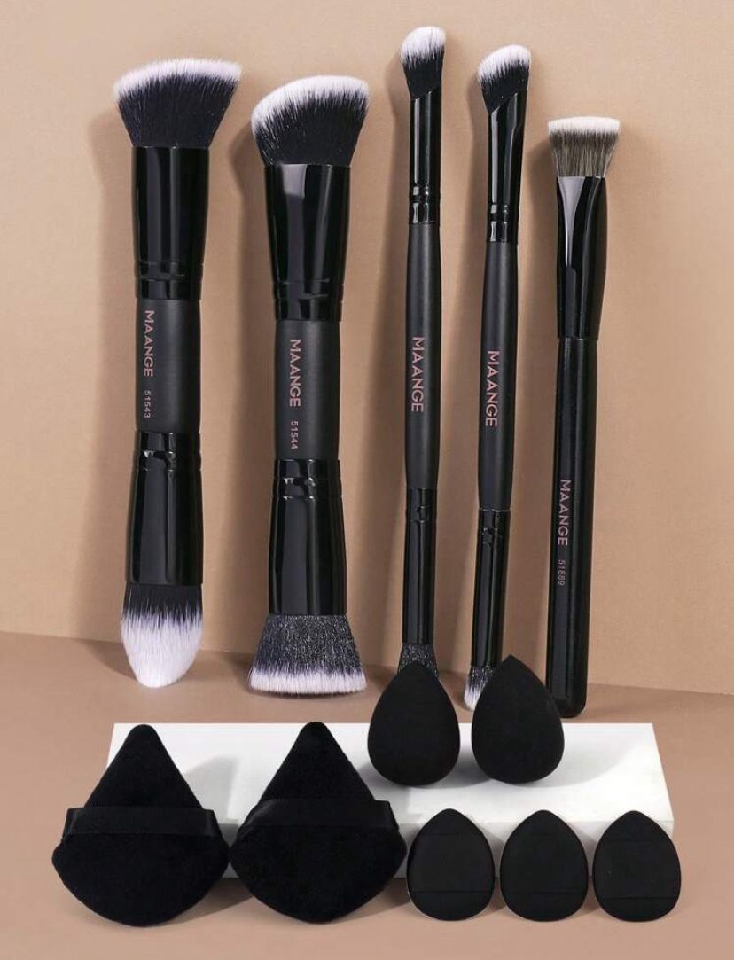 MAANGE Kit de 12 piezas brochas de maquillaje
