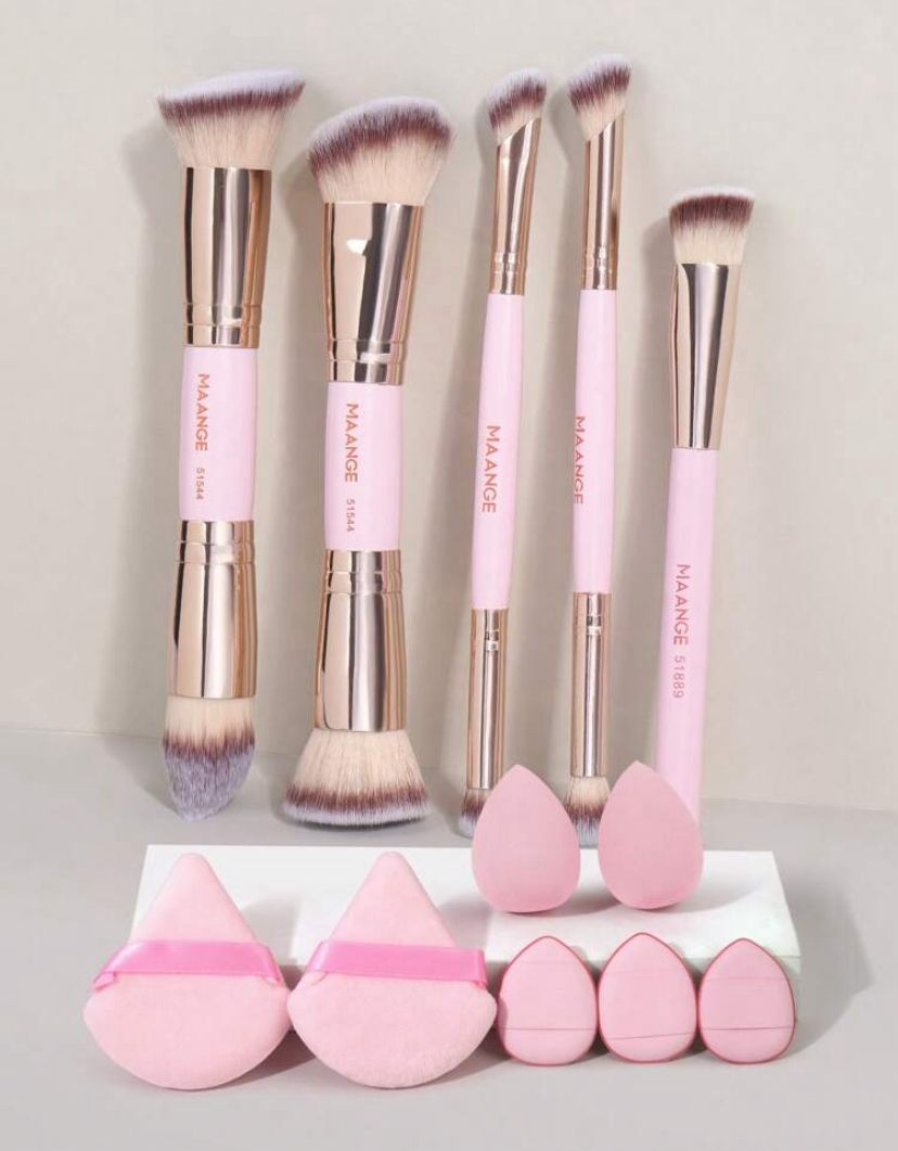 MAANGE Kit de 12 piezas brochas de maquillaje