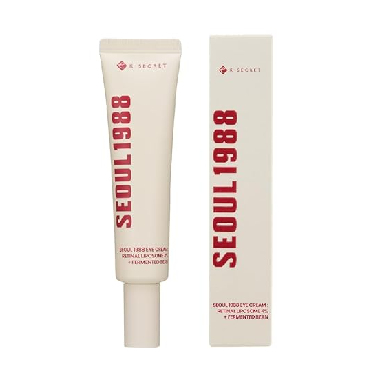 KSECRET SEOUL 1988 Crema de ojos: liposoma retiniano 4% + frijol fermentado, cuidado de arrugas, antienvejecimiento, elasticidad de la piel, pigmentación, brillo