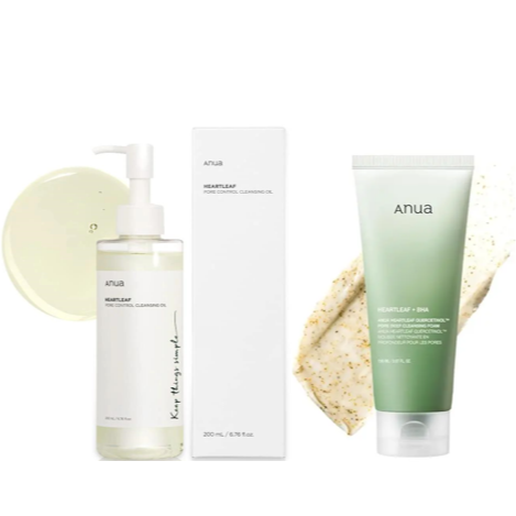 Doble limpieza coreana marca Anua ACEITE + ESPUMA ( PROMOCION SOLO EN DIVISAD)