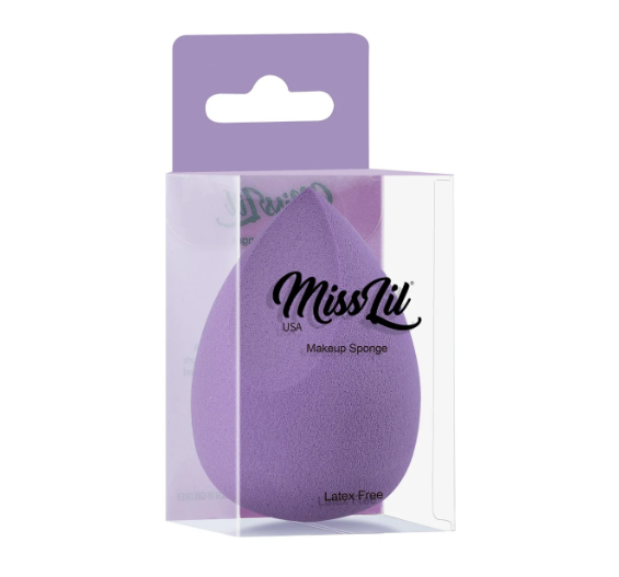 BEAUTY BLENDER DE MAQUILLAJE- MISS LIL - Color morado