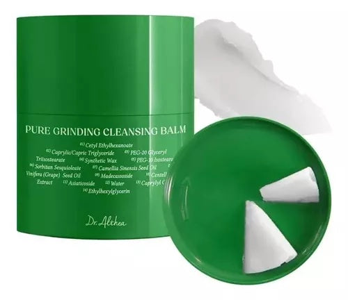 Dr.Althea Pure Grinding - Bálsamo limpiador de maquillaje higiénico de un solo paso con madecassósido | Textura de sorbete no graso | Calmante para todo tipo de piel | Cuidado de la piel vegano