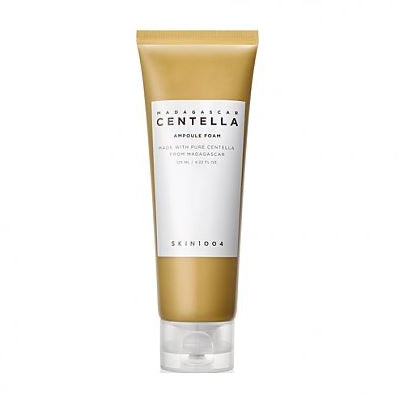 SKIN1004- Ampolla de espuma de centella de Madagascar, 125 ml- Un limpiador rico y espumoso con un nivel de pH ideal de 5 que elimina eficazmente el maquillaje y las impurezas sin resecar la piel