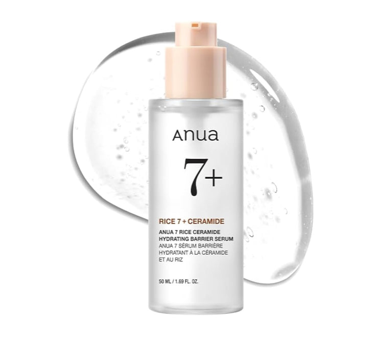 ANUA ANUA SERUM HIDRATING BARRIER SERUM CERAMIDE 7 DE ARROZ, Suero hidratante para cara, arroz, ácido hialurónico, niacinamida, sin fragancia, no comodogéni, Suero hidratante para cara, arroz, ácido hialurónico, niacinamida, sin fragancia, no comodogénico