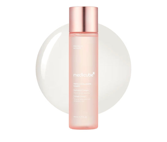 Medicube Tónico de Triple Colágeno – Colágeno hidrolizado, atelo y soluble para hidratación profunda y piel firme – Fórmula de absorción rápida para suavidad todo el día, cuidado de la piel coreano