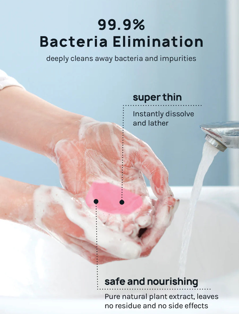 Aoa soap sheets-Estas hojas de jabón de manos antibacterianos son perfectas para viajar y tu bolsa de maquillaje! ¡Siempre que necesites lavarte las manos