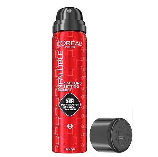 Spray L'Oreal Paris Infallible - Aerosol, niebla microfina para hasta 36 horas de uso, transparente