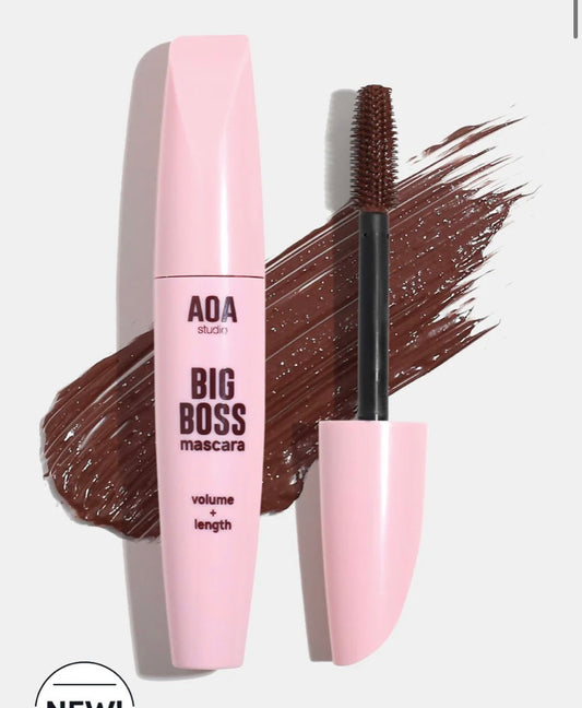 MASCARA PAW PAW BIG BOSS AOA- Volumen + Alargamiento - Color marrón