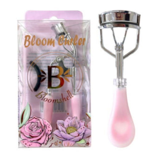 Encrespador bloom curler bloomshell- alarga  tus pestañas, suave y resistente , trae 1 goma de repuesto