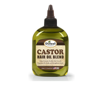 Difeel Mega Care | Mezcla de aceite de ricino para el cabello, un tratamiento nutritivo concentrado diseñado para estimular el crecimiento del cabello, hidratar el cuero cabelludo seco y fortalecer las raíces.
