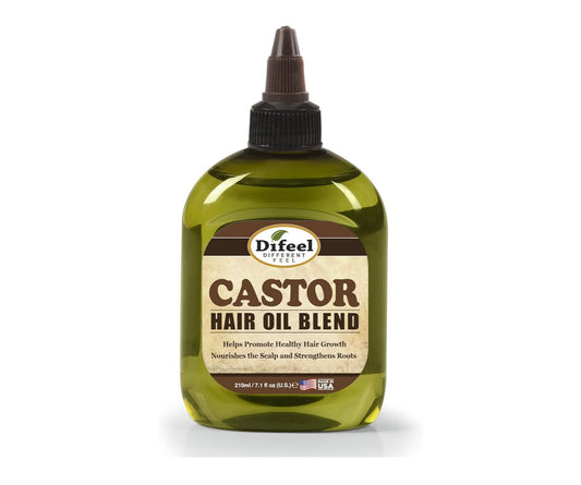 Difeel Mega Care | Mezcla de aceite de ricino para el cabello, un tratamiento nutritivo concentrado diseñado para estimular el crecimiento del cabello, hidratar el cuero cabelludo seco y fortalecer las raíces.