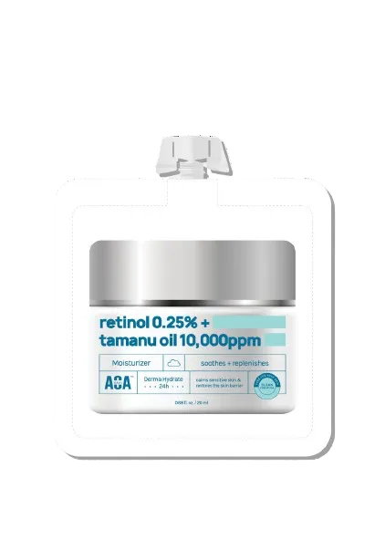 AOA Skin Retinol 0,25% Hidratante con Aceite de Tamanu-para pieles normales a secas con retinol que ayuda a reducir las líneas finas y las arrugas al aumentar la producción de colágeno. El aceite Tamanu ayuda a proteger y fortalecer la barrera de la piel