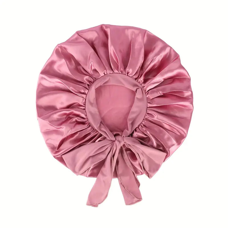 Gorro corto de satén para dormir, Gorro de seda de cabello