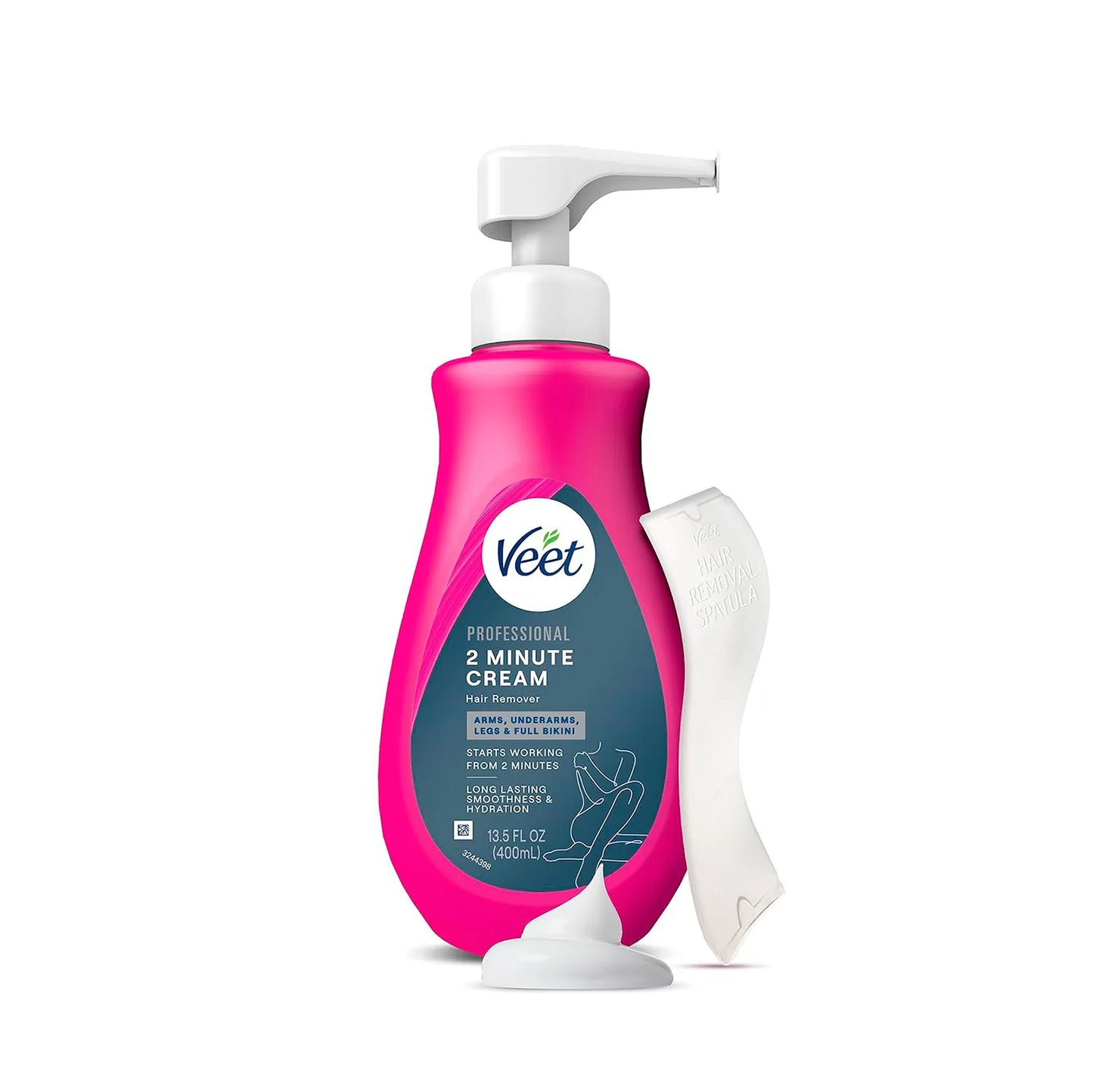 Veet | crema depilatoria es un producto químico diseñado para eliminar el vello corporal desde cerca de la raíz al disolver su estructura de queratina , tamaño 400ml