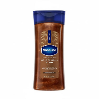 Vaseline |Gel de aceite reabastecedor de cacao radiante con manteca de cacao pura, |  Transparente - tamaño 200ml
