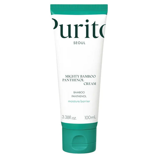 Purito SEOUL - Crema con Pantenol Mighty Bamboo Panthenol Cream- 
Esta crema está infundida con pantenol y bambú coreano para reparar la barrera cutánea dañada e hidratar la piel, dejándola radiante.