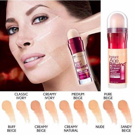 Base Instant Age Rewind Eraser Treatment  Maybelline- TONO 300 MEDIUM BEIGE