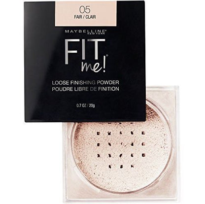 Polvo fijador suelto Fit Me de Maybelline New York-  Está diseñado para ayudar a controlar el brillo y la textura de la piel suave con un toque de color/ TONO 05