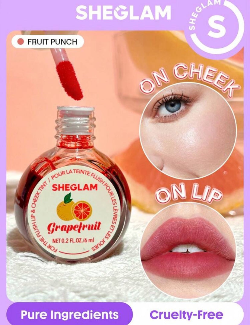 Tinta SHEGLAM  para labios y mejillas -Tono FRUIT PUNCH