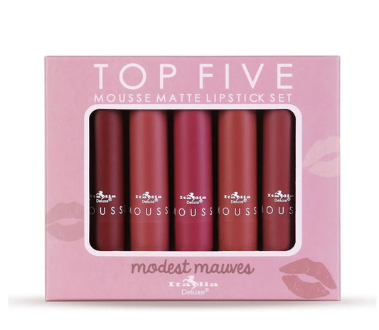 Labiales, Kit de labiales matte Italia deluxe - 5 labiales matte MODEST MOUVES