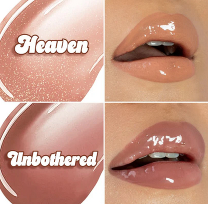 Italia deluxe | Lip gloss Thirsty Glaze , brindando un toque de color sutil que hace que los labios se vean más voluminosos, suaves e irresistiblemente brillantes, sin sensación pegajosa ni pesada.( Variedad de tonos)