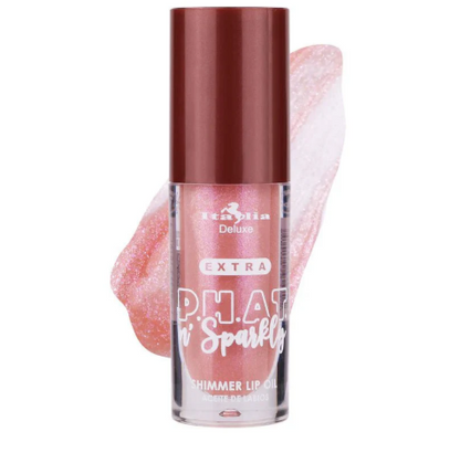Italia deluxe | Extra P.H.A.T. n' Sparkly Shimmer Lip Oil-  con un acabado transparente y brillante lleno de destellos intensos. Los labios se ven instantáneamente más voluminosos, suaves y brillantes( variedad de tonos )