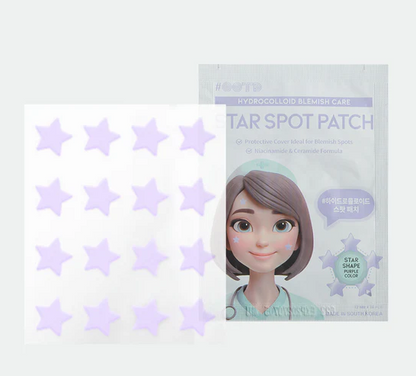 OOTD BEAUTY-Parche facial Star Spot para acné y granos, hidrocoloide, niacinamida y ceramida. 16 parches el color varia