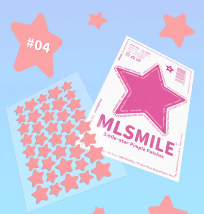 MLSMILE - Smile Star Pimple Patches - 4-5- color Rosado / 40 parches
