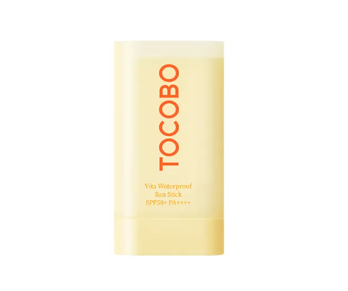 TOCOBO - Protector Solar en Barra Vita Waterproof Sun Stick, resistentes al agua,  enriquecido con ácido madecásico y asiaticósido para calmar la piel y fortalecer la barrera cutánea y la elasticidad